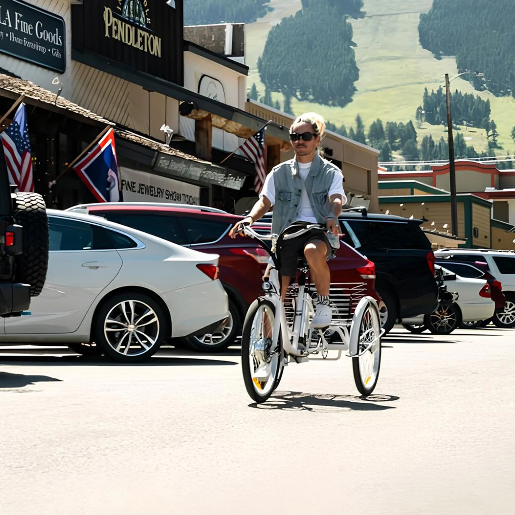 Viribus 26" Electric Tricycle 350W Cruiser Tricycle w Basket 36V 10Ah Navy for Adult Unisex