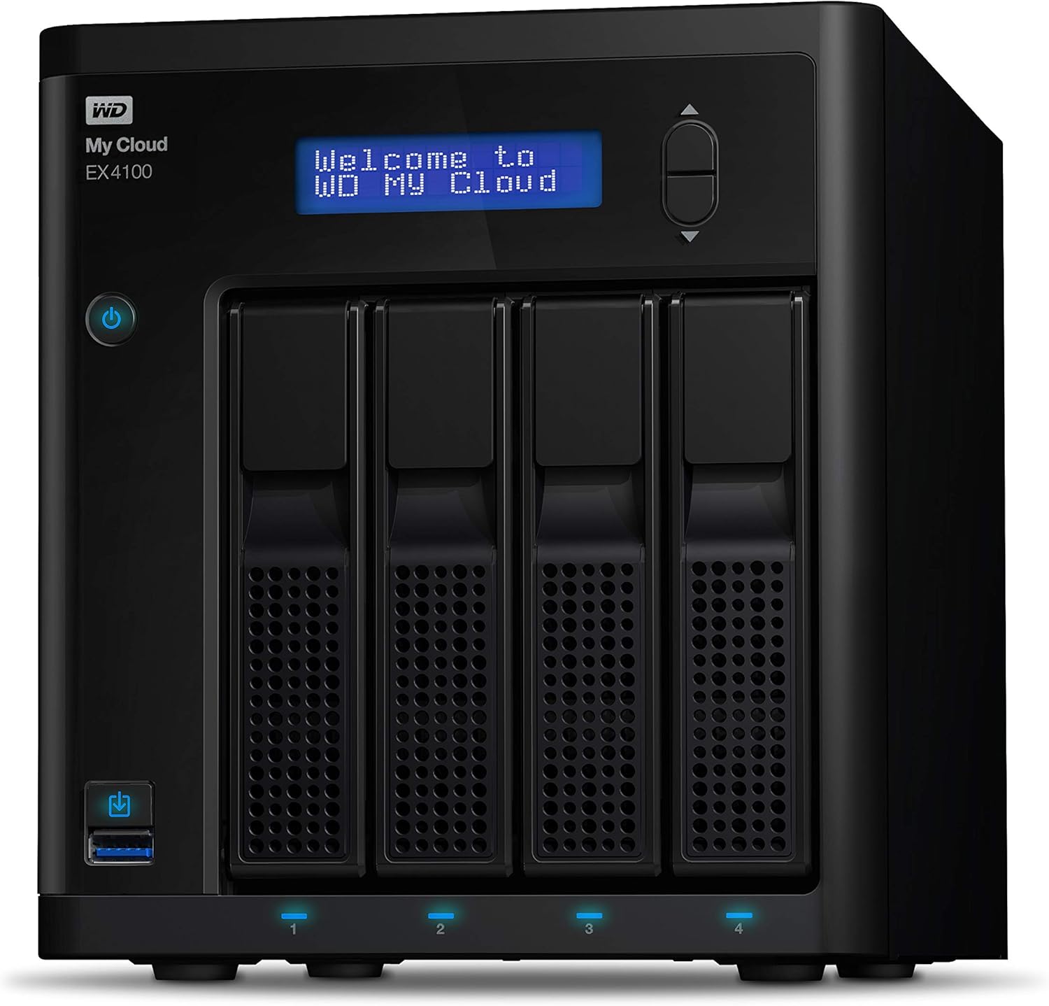WD 24TB My Cloud EX4100 Expert Series 4-Bay Network Attached Storage - NAS - WDBWZE0240KBK-NESN