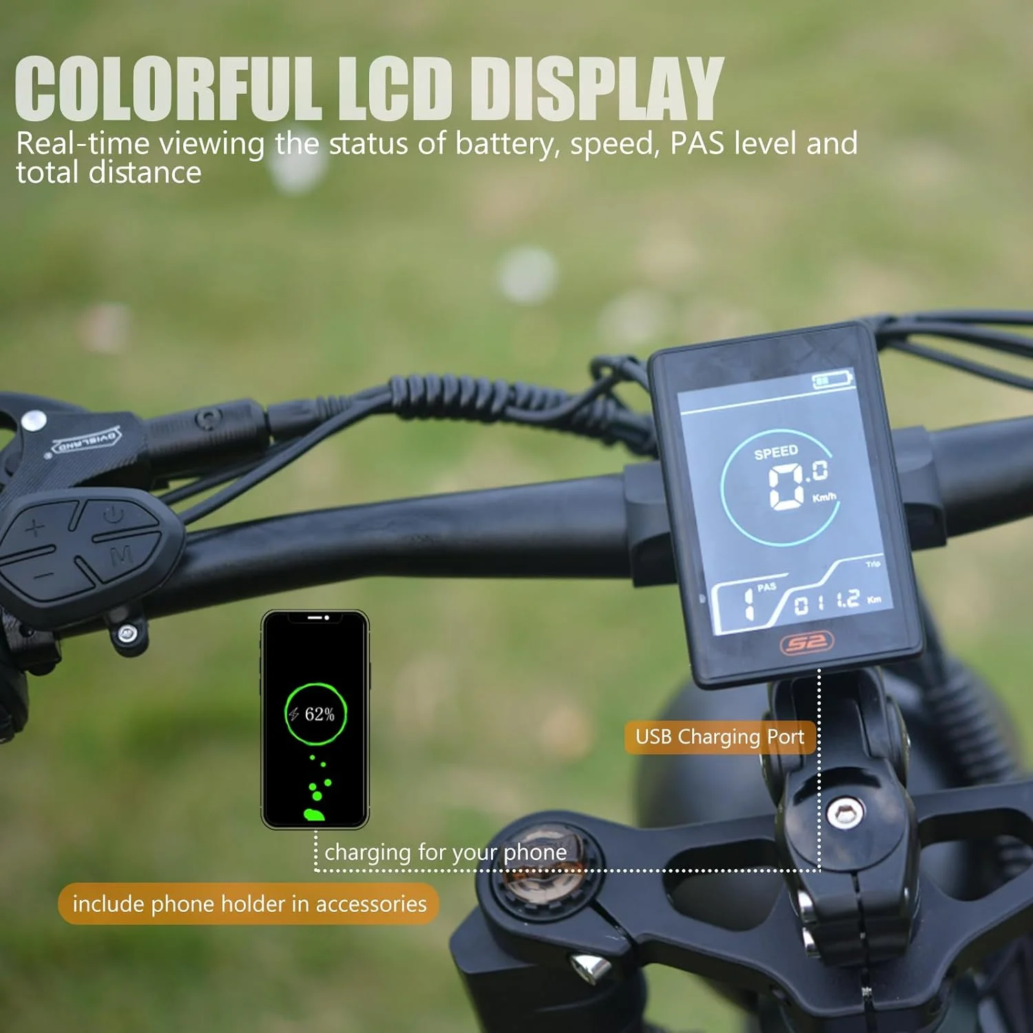 Electric Bike for Adults 1000W, 48V 17.5AH LG Cells Battery Adult Electric Bicycles, 26" Fat Tire Full Suspension Ebike, 30MPH Snow Mountain E Bike, Off Road E-Bike 8 Spee