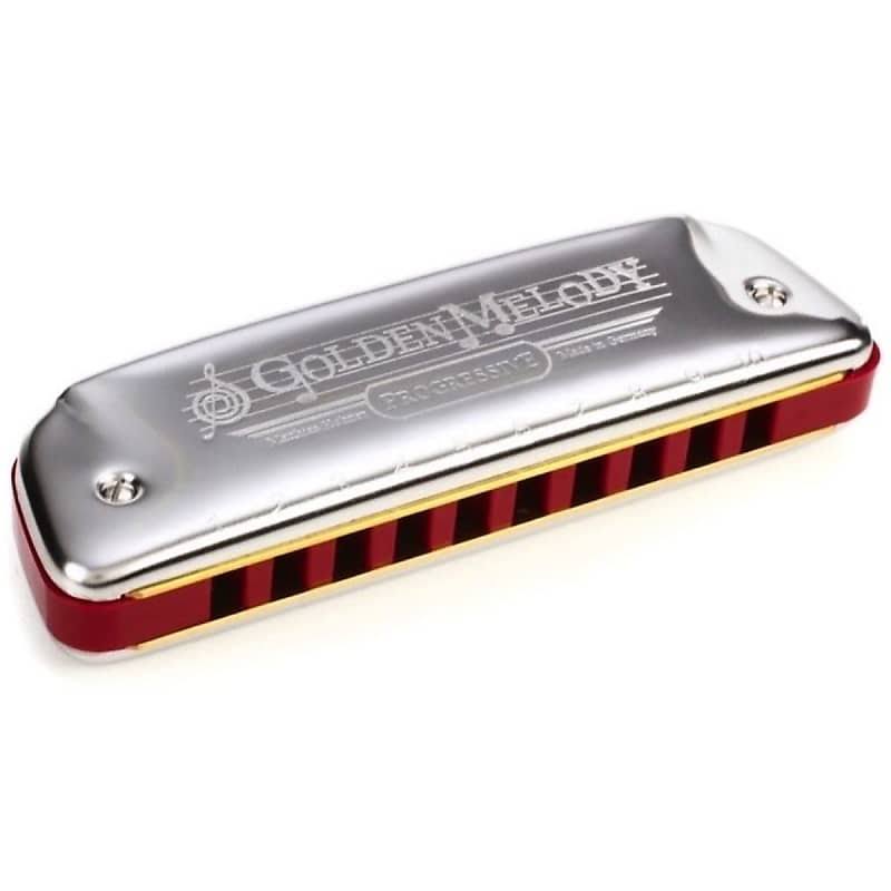Hohner 542BL-E Progressive Series Golden Melody Harmonica - Key of E