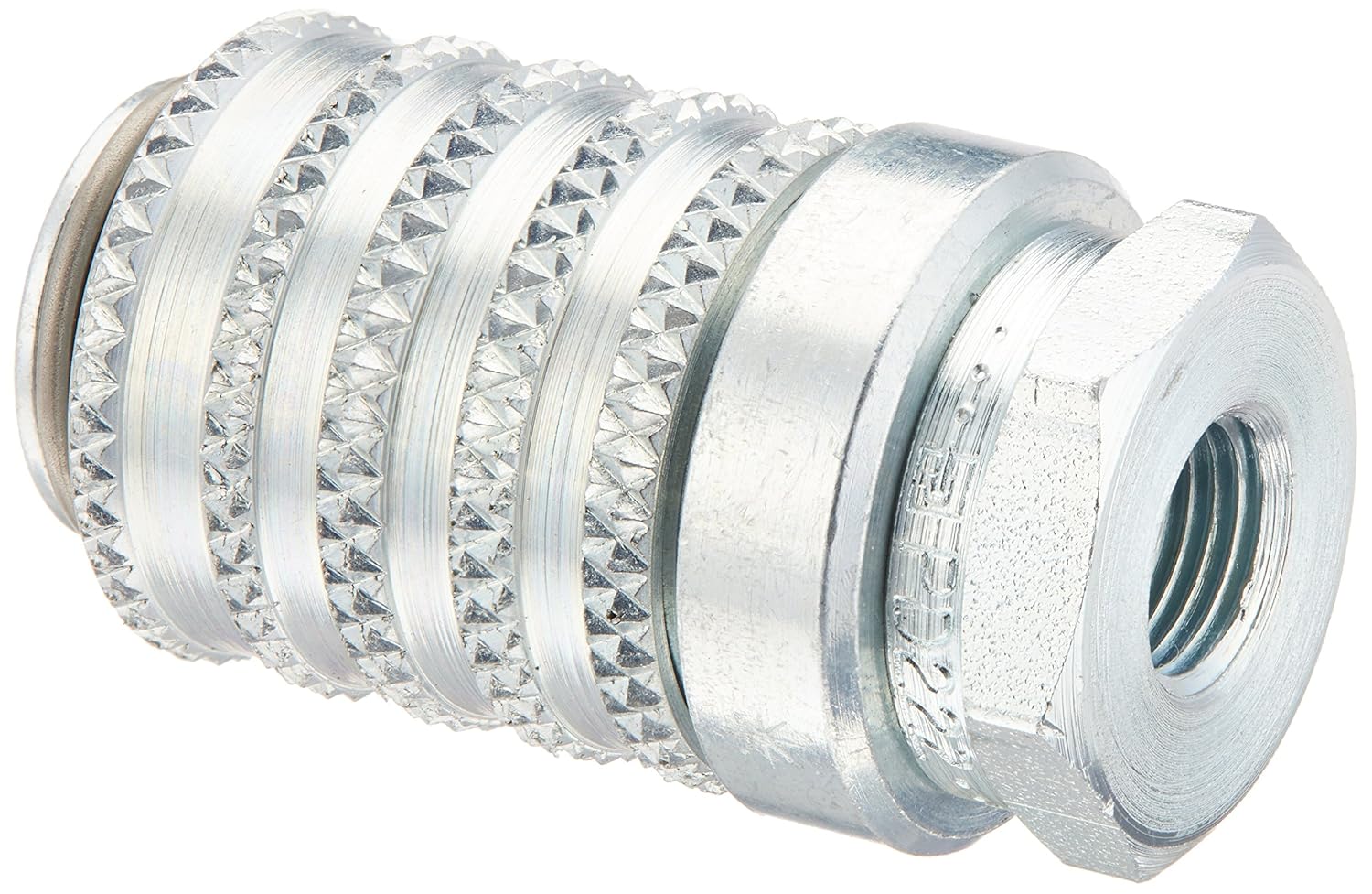 Parker Hannifin PD222 Series PD Steel Test Port and Diagnostic Equipment Quick Coupler with Female Pipe Thread, 1/8" Body Size, 1/8"-27 NPTF Thread Size, 1.67" Length Pack of 2