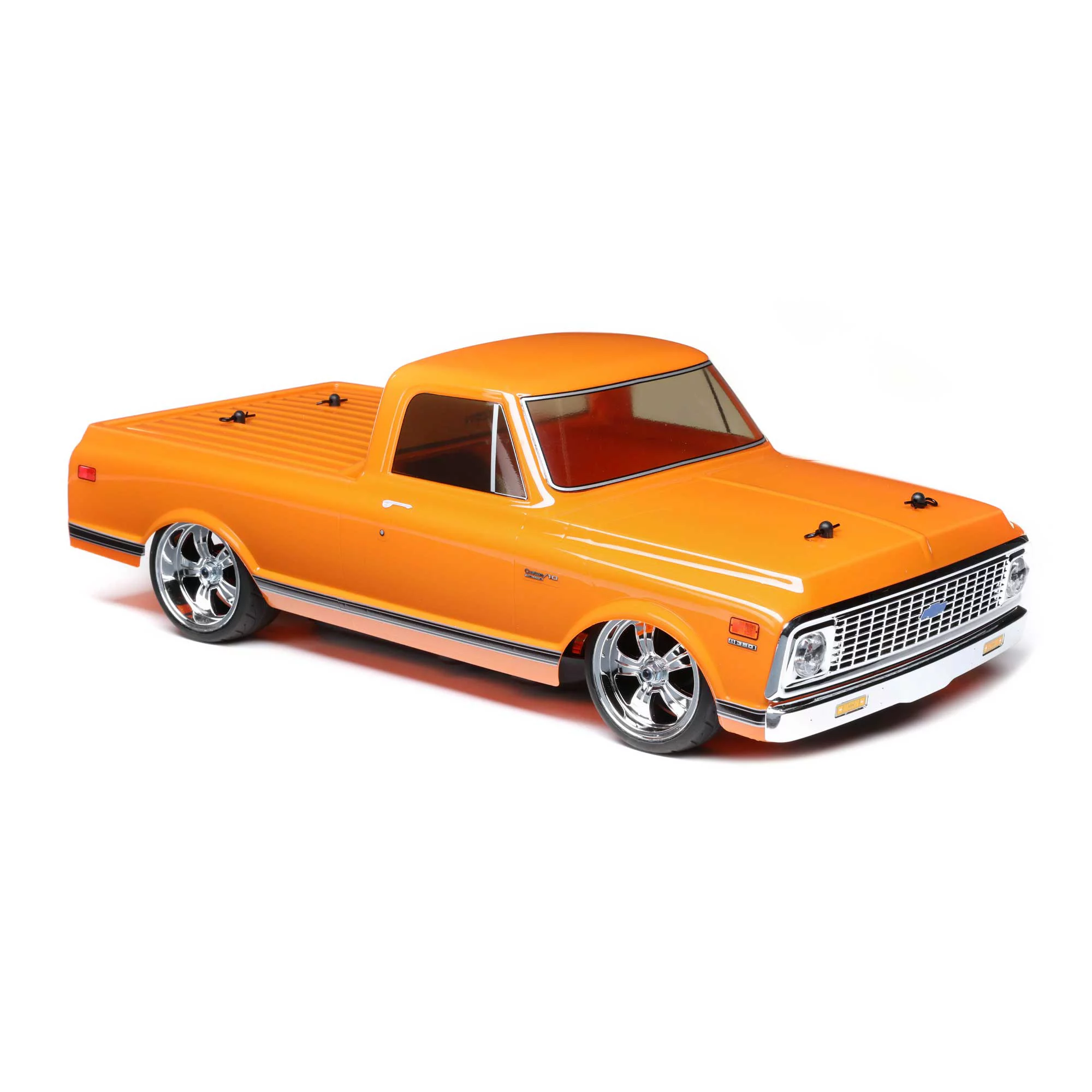 Losi RC Truck 1/10 1972 Chevy C10 Pickup Truck V100 AWD RTR Batteries and Charger Not Included Orange LOS03034T1 Trucks Elec RTR 1/10 On-Road