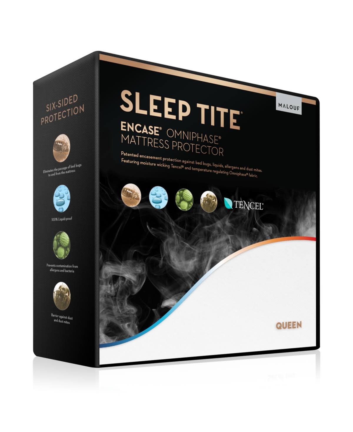 Sleep Tite Encase Omniphase Mattress PROTECTOR, Size: Split Queen