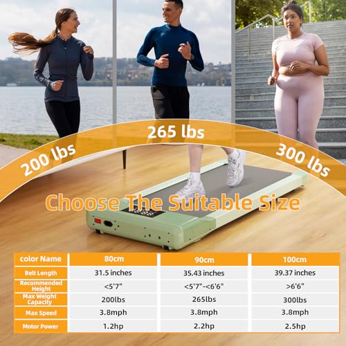 SupeRun Walking Pad, 2024 Newest Walking Pad Treadmill, 2 in 1 Under Desk Treadmill for Home Office, Portable Walking Treadmill with Remote Control LED Display Installation Free