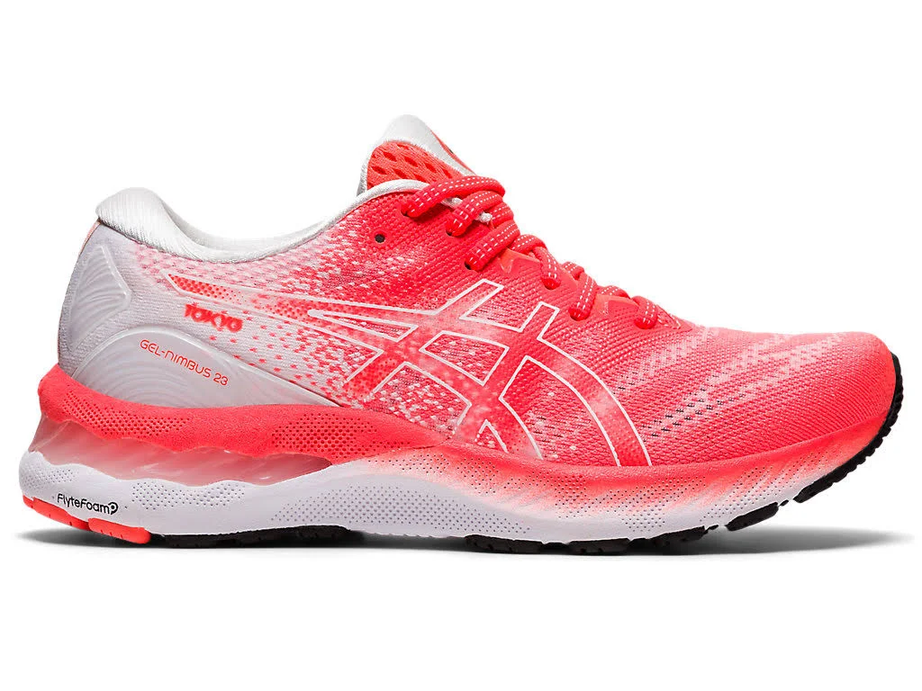 Asics GEL-Nimbus 23 Tokyo Sunrise Red/White 6 B