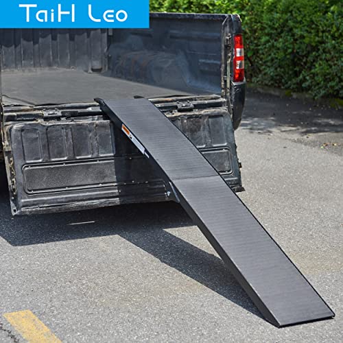 10ft Motorcycle Ramp 1500LBS Capacity, 120"x17.7" Black Truck Ramps, Loading Ramps for Pick Up Motorcycle, ATV, UTV, Dirt Bike, Lawn Mower, Golf Cart, Garden Tractor