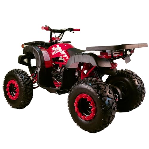 X-PRO 200 Utility ATV with Automatic Transmission w/Reverse,Big 23"/22" Wheels! (Red)