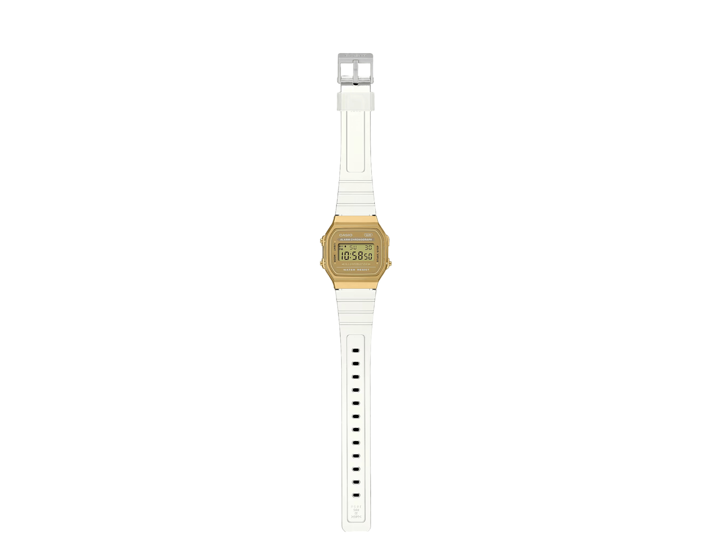 Casio Vintage Digital Gold/Clear Watch A168XESG-9AVT