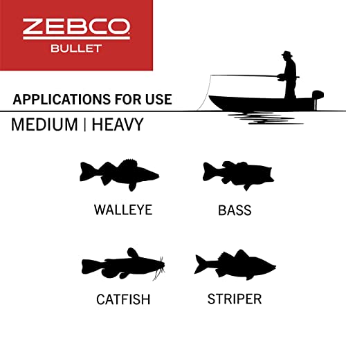 Zebco Bullet MG Spincast Fishing Reel, Size 30 Reel, Ultra-Lightweight Magnesium Body, Changeable Right- or Left-Hand Retrieve, Oversized Non-Slip Handle Knob, Dark Silver