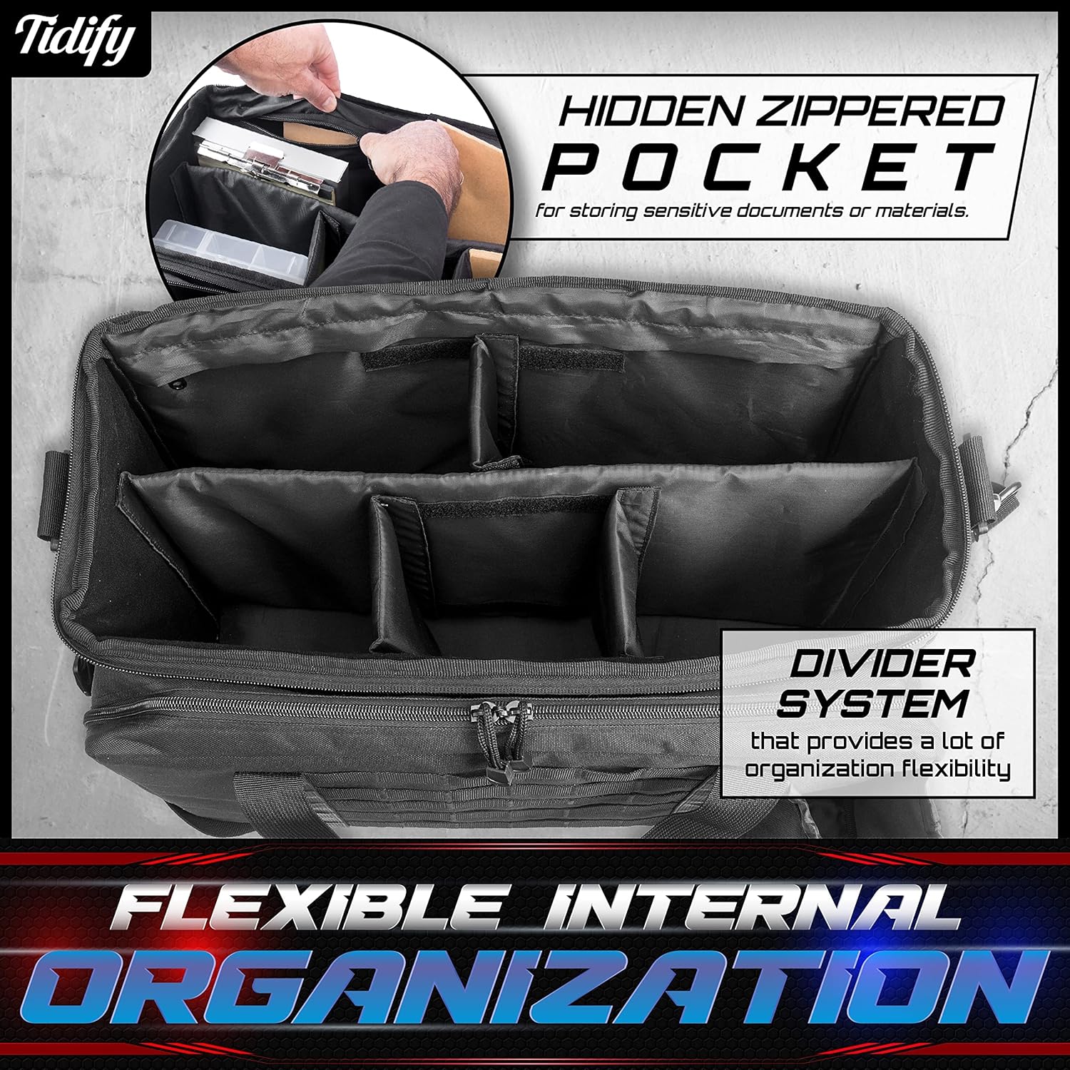Patrol Bag for Law Enforcement - Police Gear Tactical Bag Car Seat Organizer, Range Bag & MOLLE Organizer With Tons of Storage and Comfort. Heavy Duty & Water Resistant. Space for Laptop.