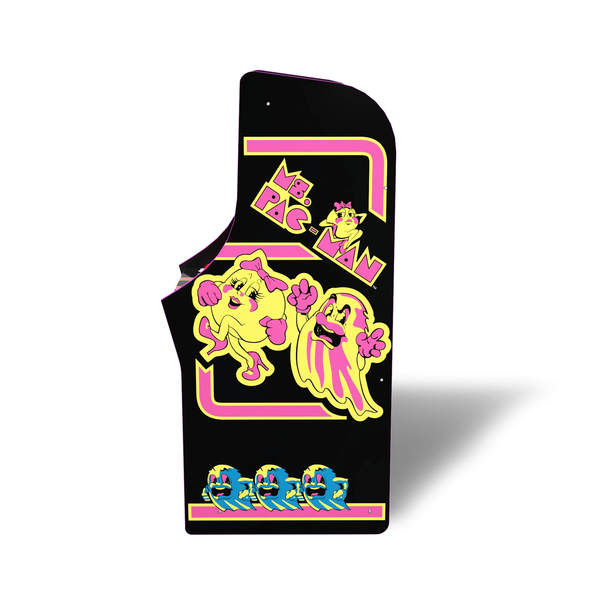 Arcade1Up Ms. PAC-MAN Classic Arcade Game, built for your home, 4-foot-tall stand-up cabinet, 14 classic games, and 17-inch screen
