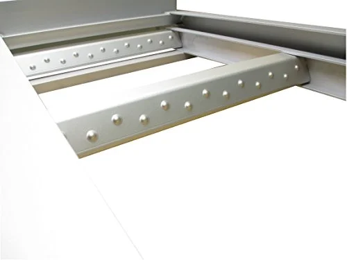 Pactrade Marine Pontoon Boat Under Deck 4 Step Flat Front Ladder Anodized Aluminum Capacity 300lbs Self Store