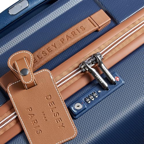 DELSEY PARIS Chatelet Air 2.0 Hardside Luggage with Spinner Wheels, Angora, Checked-Large 28 Inch