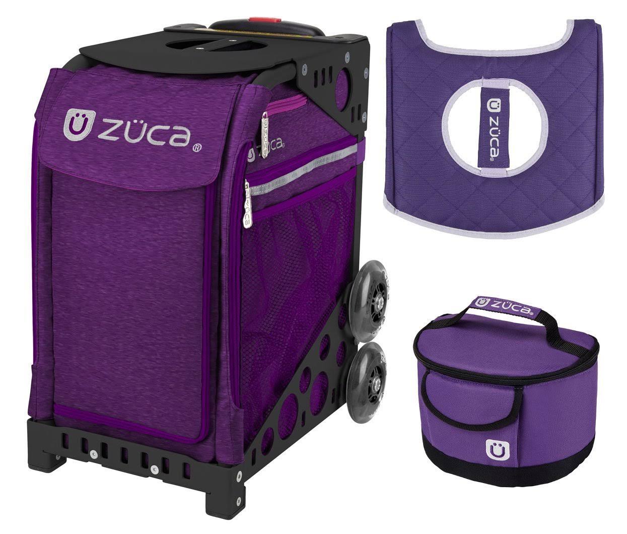 Zuca Sport Bag - Blooms with Gift Lunchbox and Seat Cover (Pink Frame)