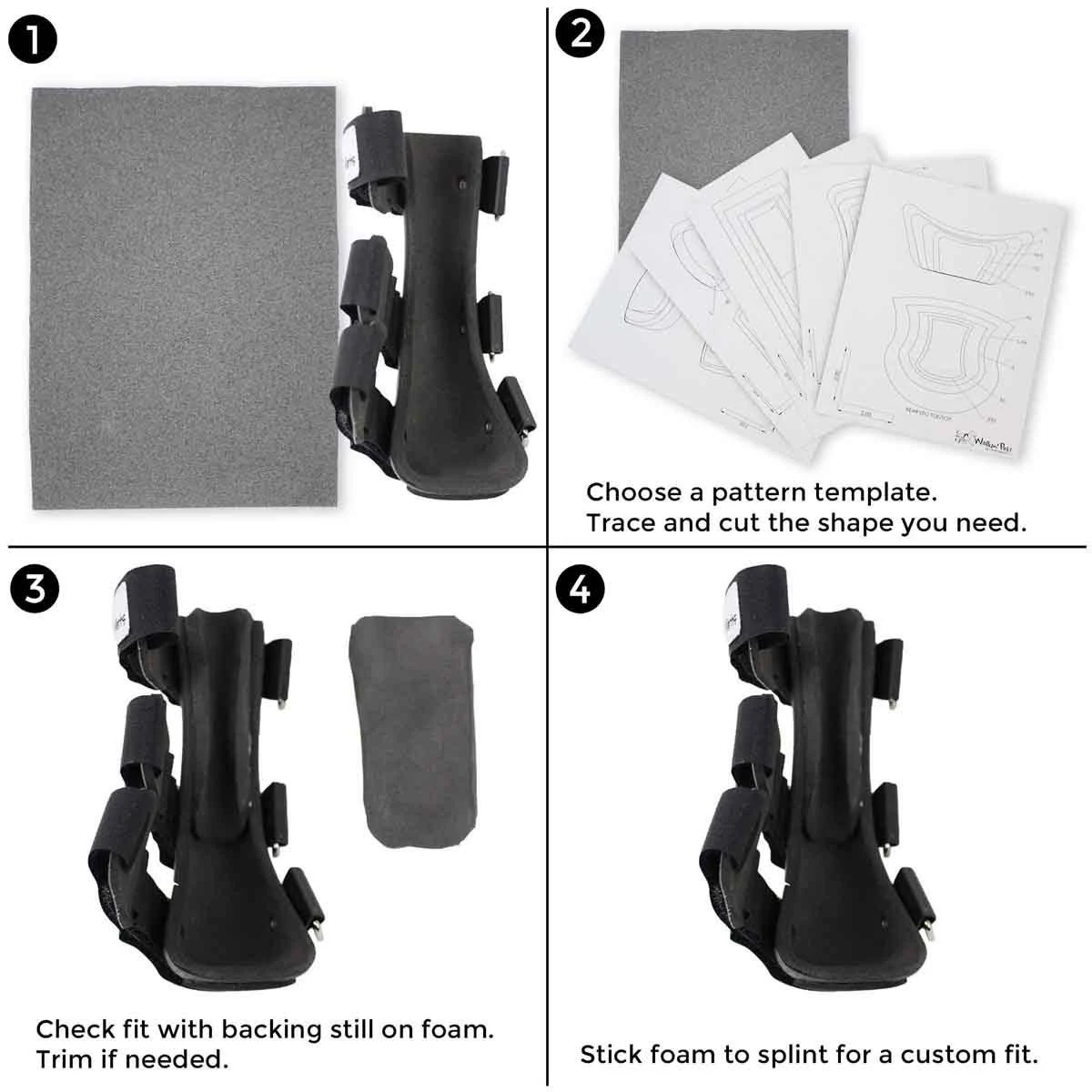 Walkin& Pet Splint for Dogs, Canine Front Leg Splint with Foam Inserts