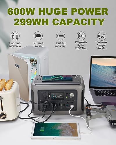 ALLPOWERS R600 Portable Home Battery With Solar Panels