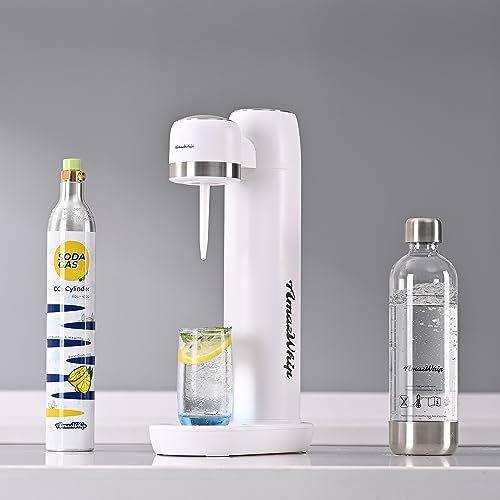 AmazWhip Sparking Water Maker, Household Portable Bubble Water Machine With 2 CO2 Gas Cylinders, CO2 Soda Maker Machine For Carbonated Beverage Homemade