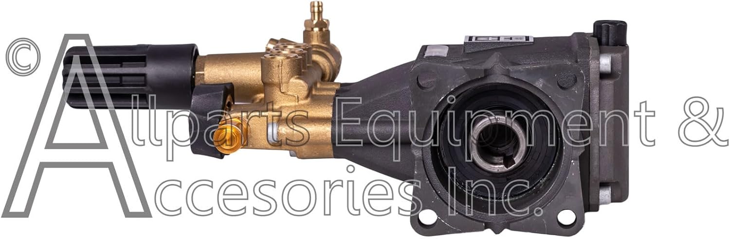 530016 AAA Horizontal Triplex Plunger Replacement Pressure Washer Pump Kit 3700 PSI, 2.5 GPM, 3/4" Shaft, Includes Pump Mounting Hardware and Chemical Siphon Tube with Filter from Simpson Cleaning