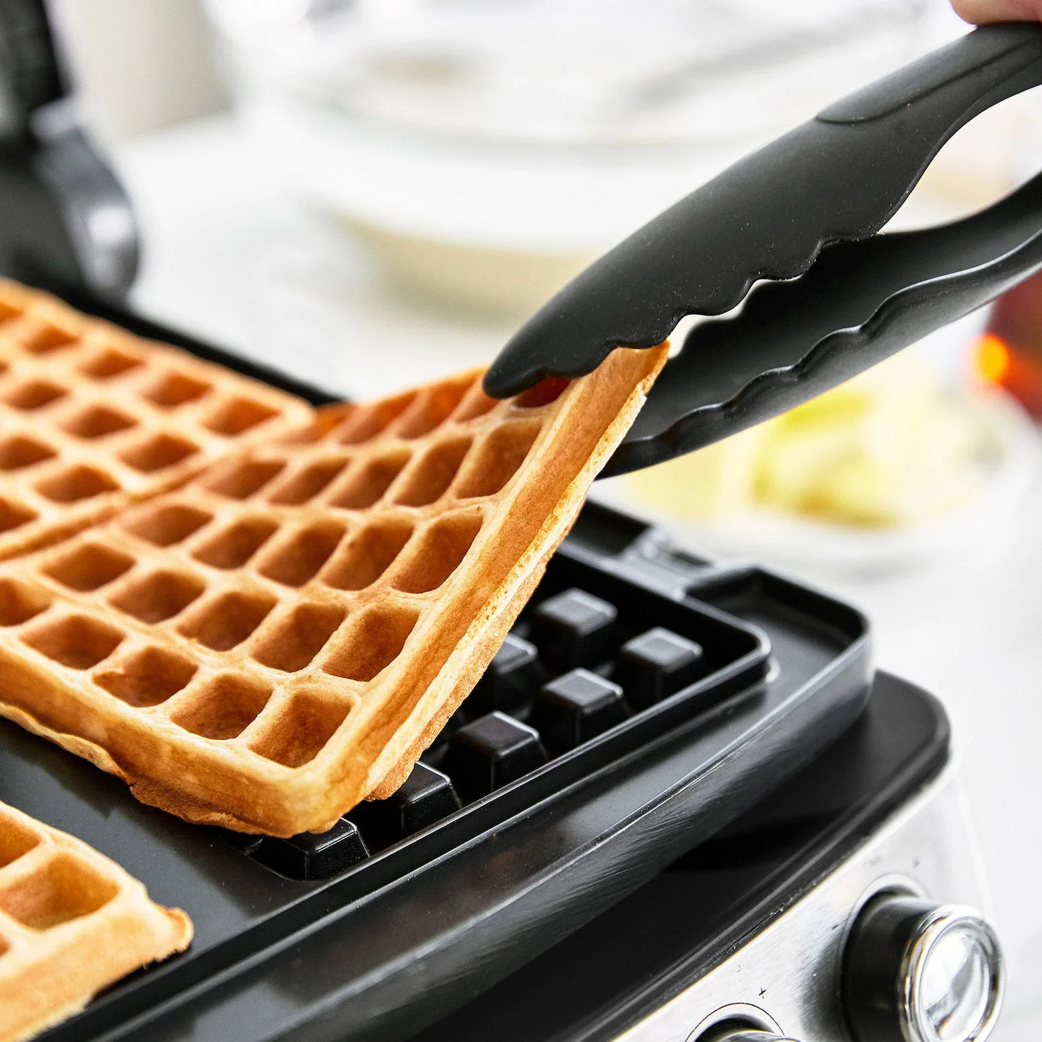 Greenpan 4-Square Waffle Maker for Perfectly Cooked Waffles