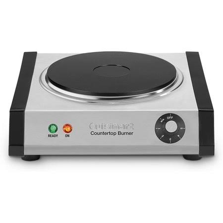 Cuisinart Cast-Iron Single Burner, Stainless Steel, Heavy-Duty Cast Iron Plate by Visit The Cuisinart Store, Size: Large