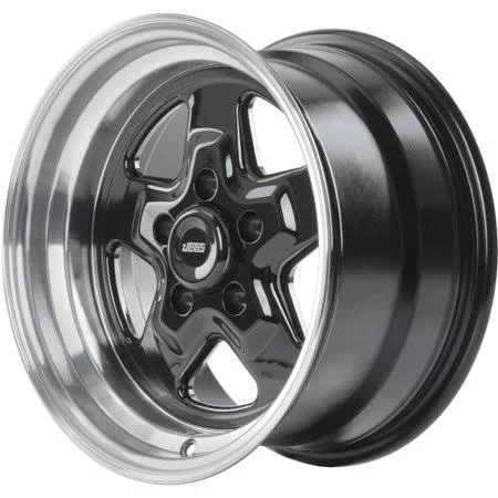 JEGS Performance Products 66171 Sport Star 5-Spoke Wheel Diameter u0026 Width: 15 X, White