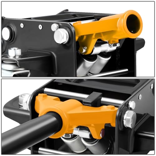 DNA MOTORING Floor Jack 3 Ton (6000 lbs) Capacity, Fast Lift Service Jack Low Profile Steel Heavy Duty Hydraulic Car Jack, Lifting Range 3"-20", Black, TOOLS-00475-BK