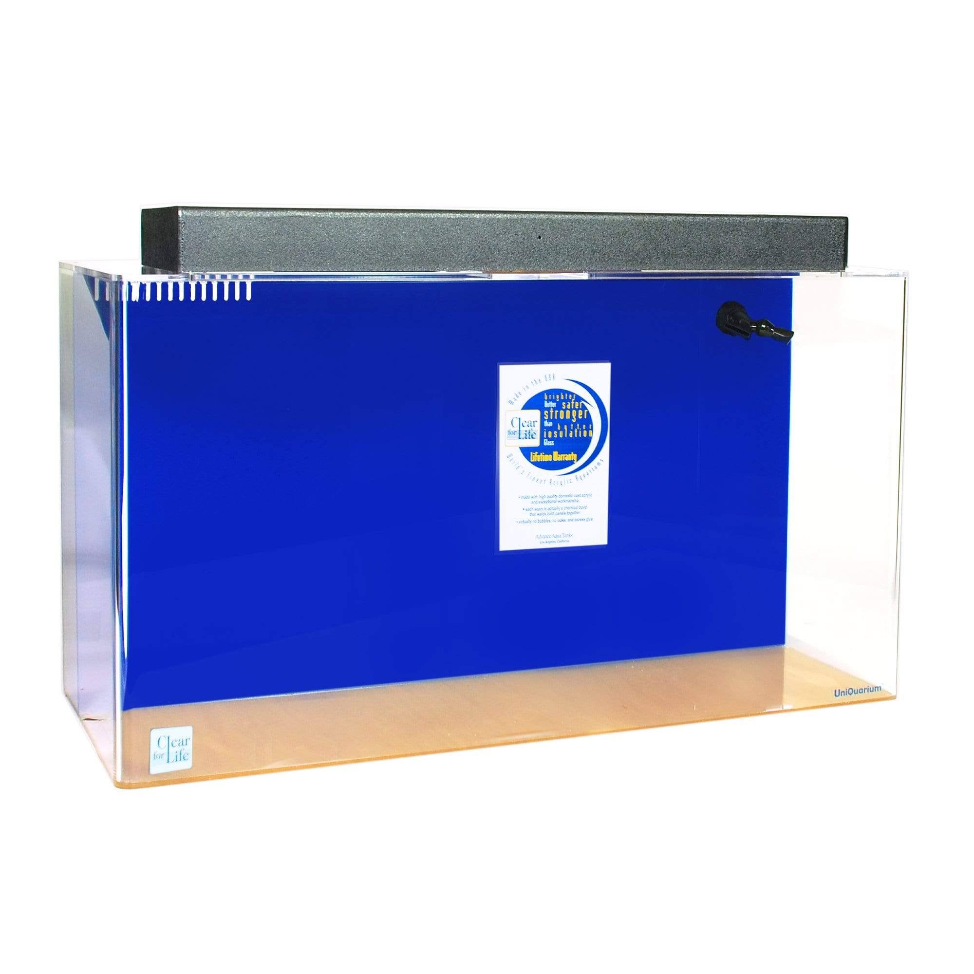 UniQuarium Rectangular Aquarium - 20R-SAPPHIRE BLUE-AAT004-1