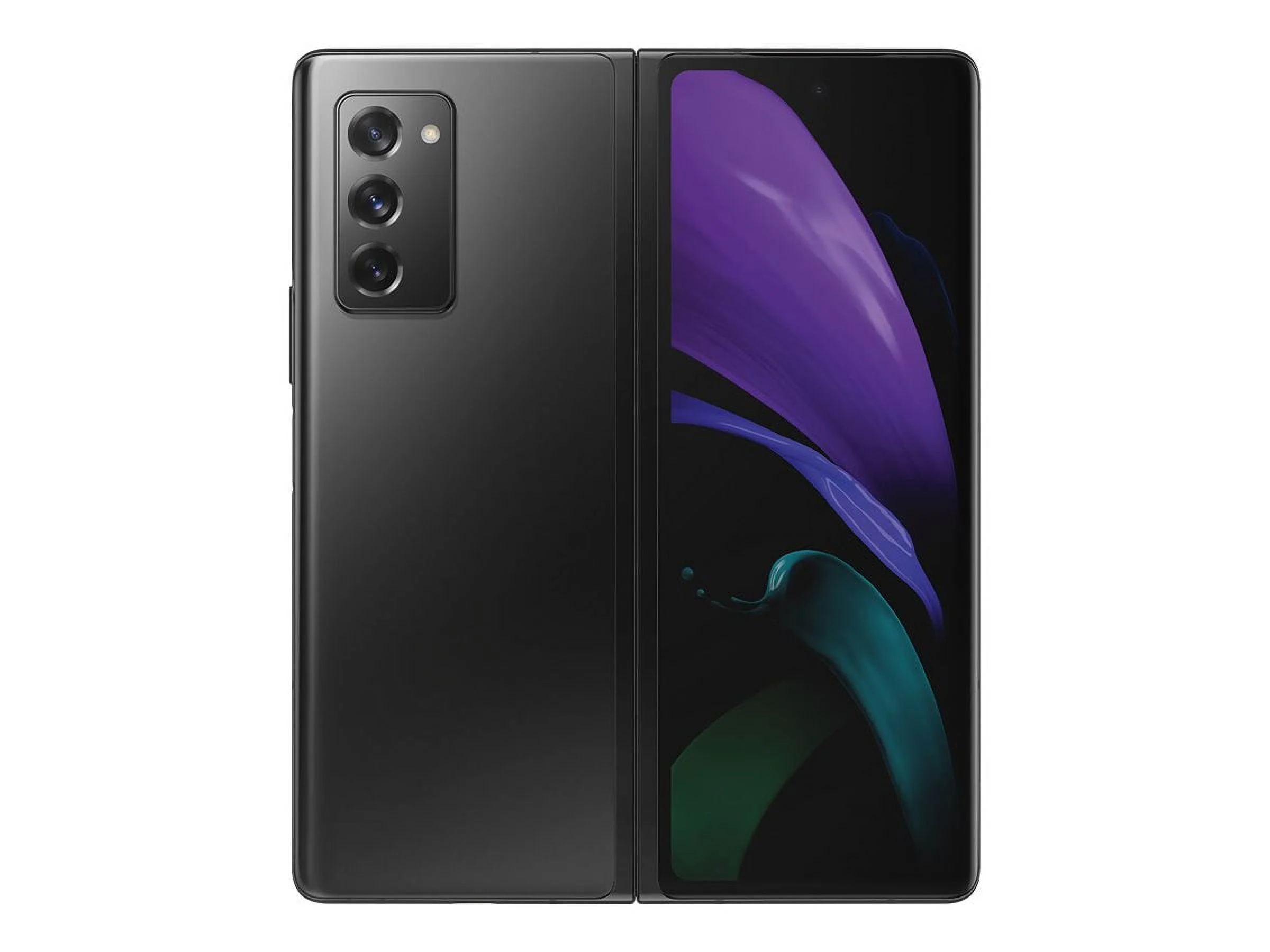 Samsung Galaxy Z Fold2 5G - 5G smartphone - dual-SIM - RAM 12 GB / Internal Memory 256 GB - OLED display - 7.6" - 7.6" - 2208 x 1768 pixels 2208 x 1768 pixels (120 Hz) - 3x rear cameras 12 MP, 12 MP, 12 MP - 2x front cameras 10 MP, 10 MP - mystic bla