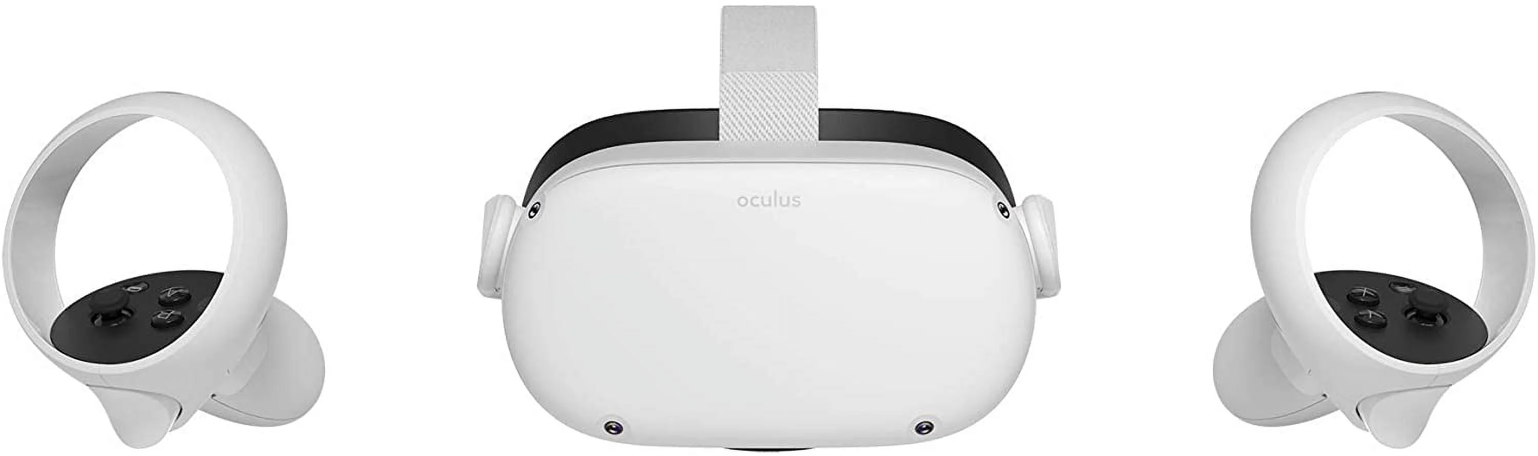 Oculus Quest 2 All-in-One Virtual Reality 256GB Gaming Headset, Touch Controllers, Bundle with 4 AA Batteries Accessories & Hand Strap Accessories