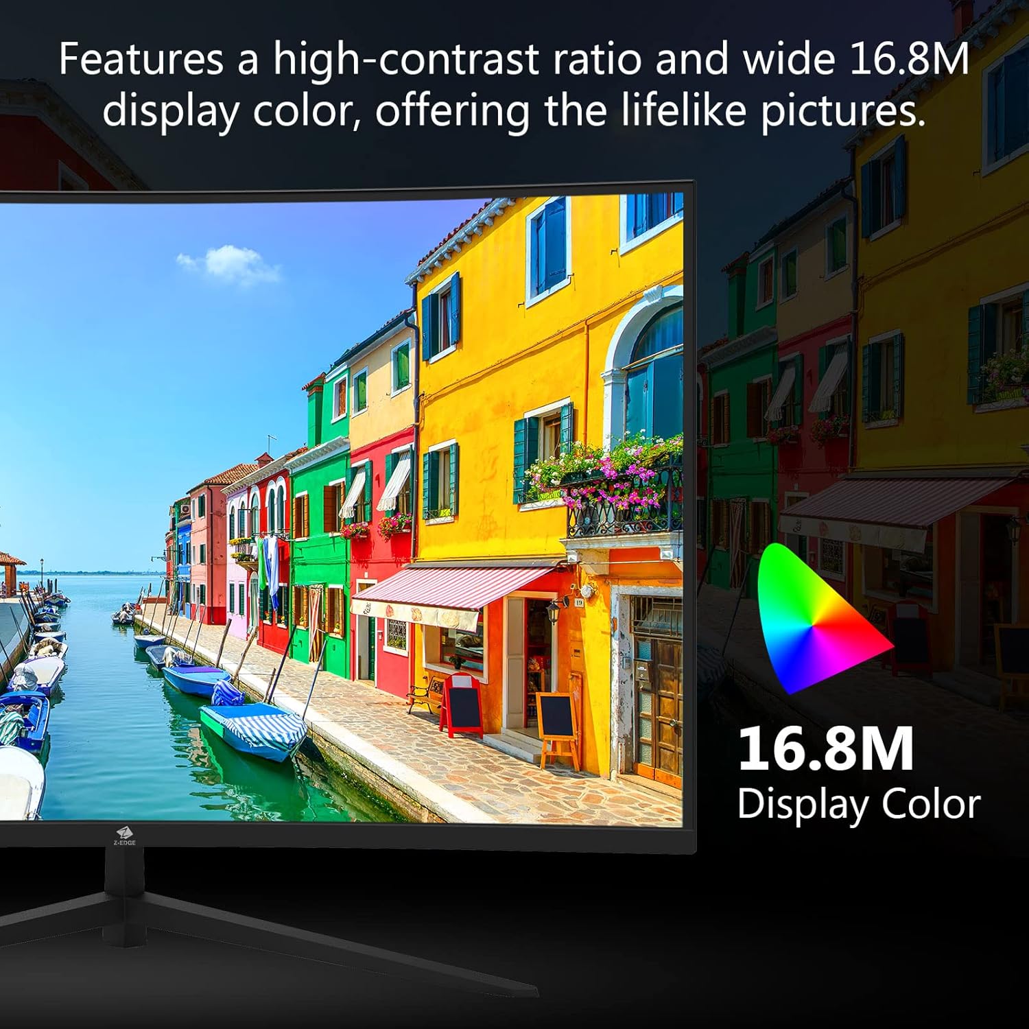 Z-Edge UG32P 32-inch Curved Gaming Monitor 16:9 1920x1080 240Hz 1ms Frameless LED Gaming Monitor, AMD Freesync Premium Display Port HDMI Build-in Speakers
