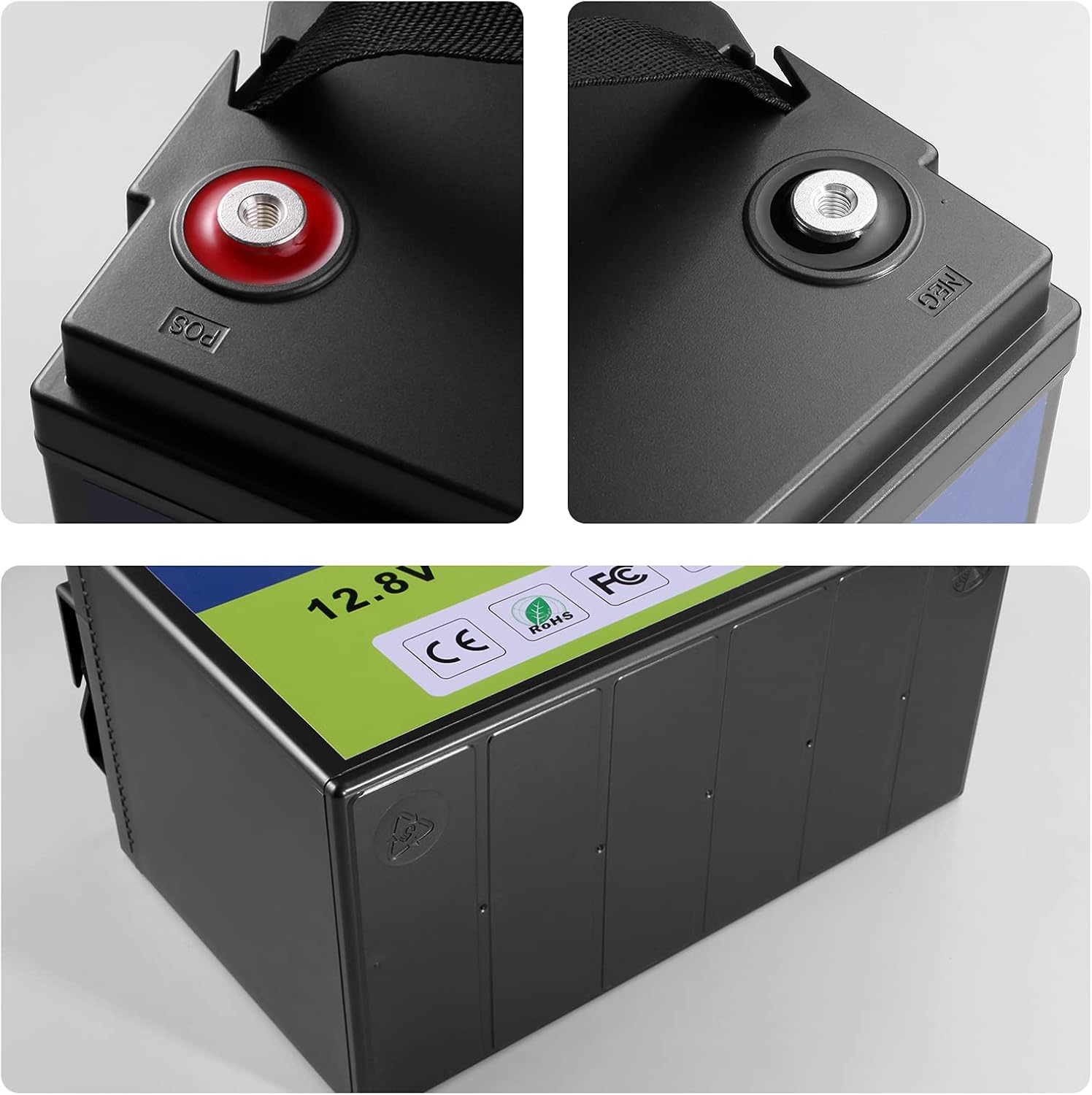 12 Volt Rechargeable Battery - Lithium Battery - 12V 100Ah Lifepo4 Battery Replace SLA Battery | Built-in BMS | Perfect for RV, Solar, Marine, Home Energy Storage and Off-Grid Applications etc.