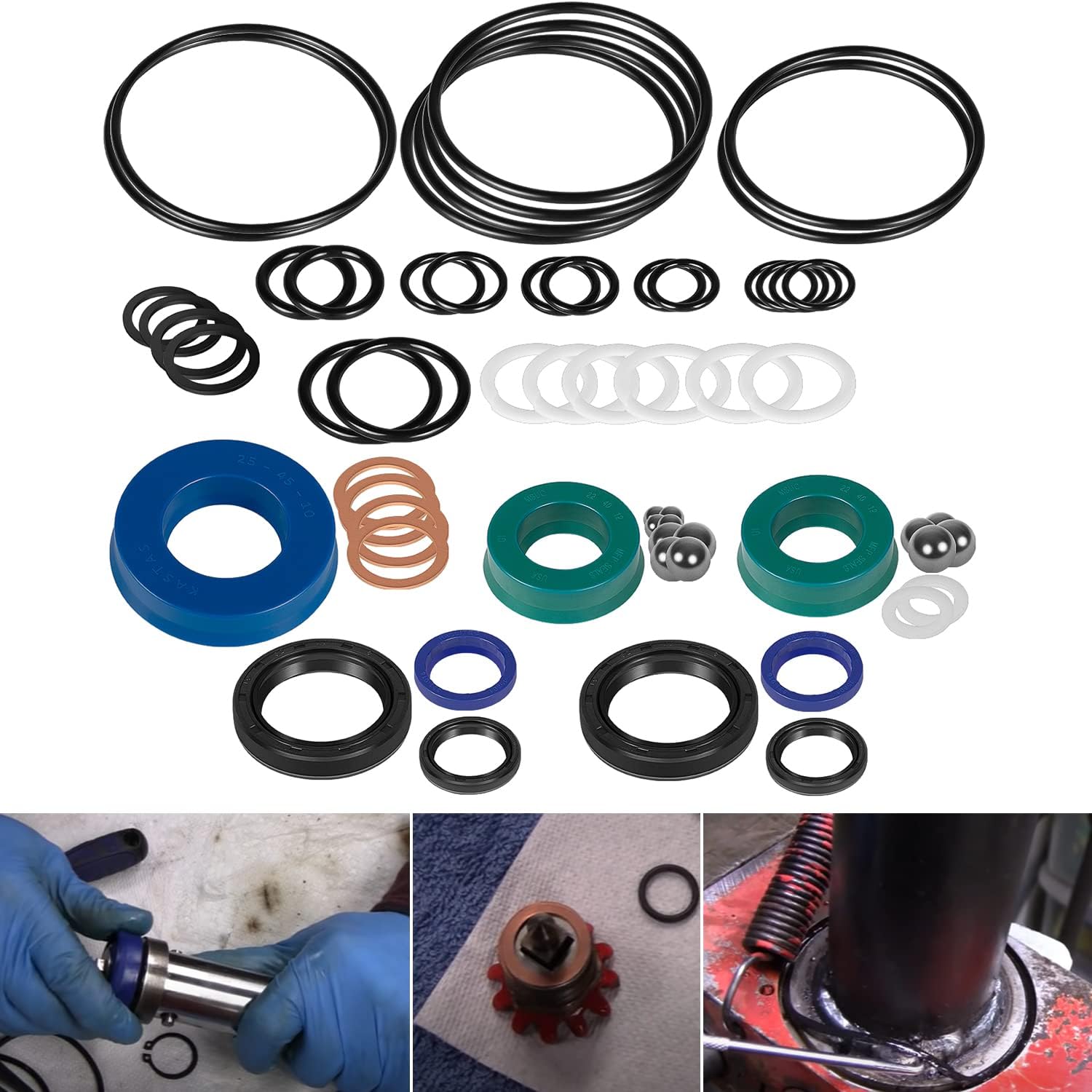 328.12031 Seal Replacement Kit for Sears Craftsman Floor Jack, 2 Ton, Replacement Parts for Repairs (59 PCS) Pack of 2