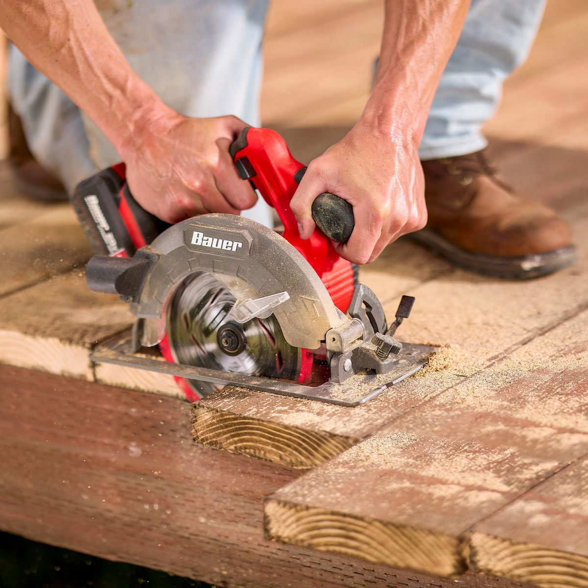 BAUER 20V Brushless Cordless, 7-1/4 in. Circular Saw - Tool Only