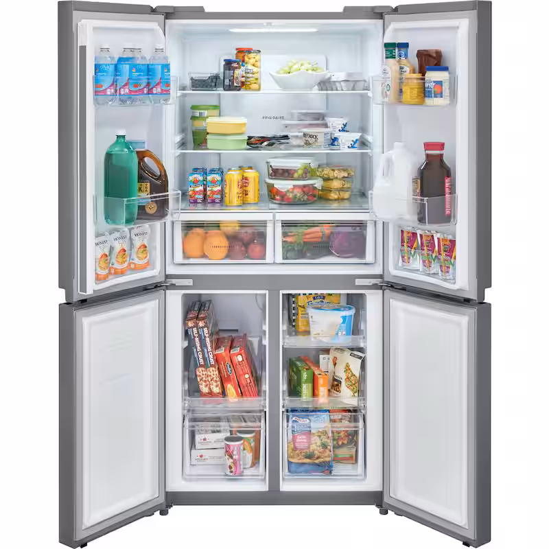 17.4 cu. ft. 4-Door Refrigerator in Brushed Steel