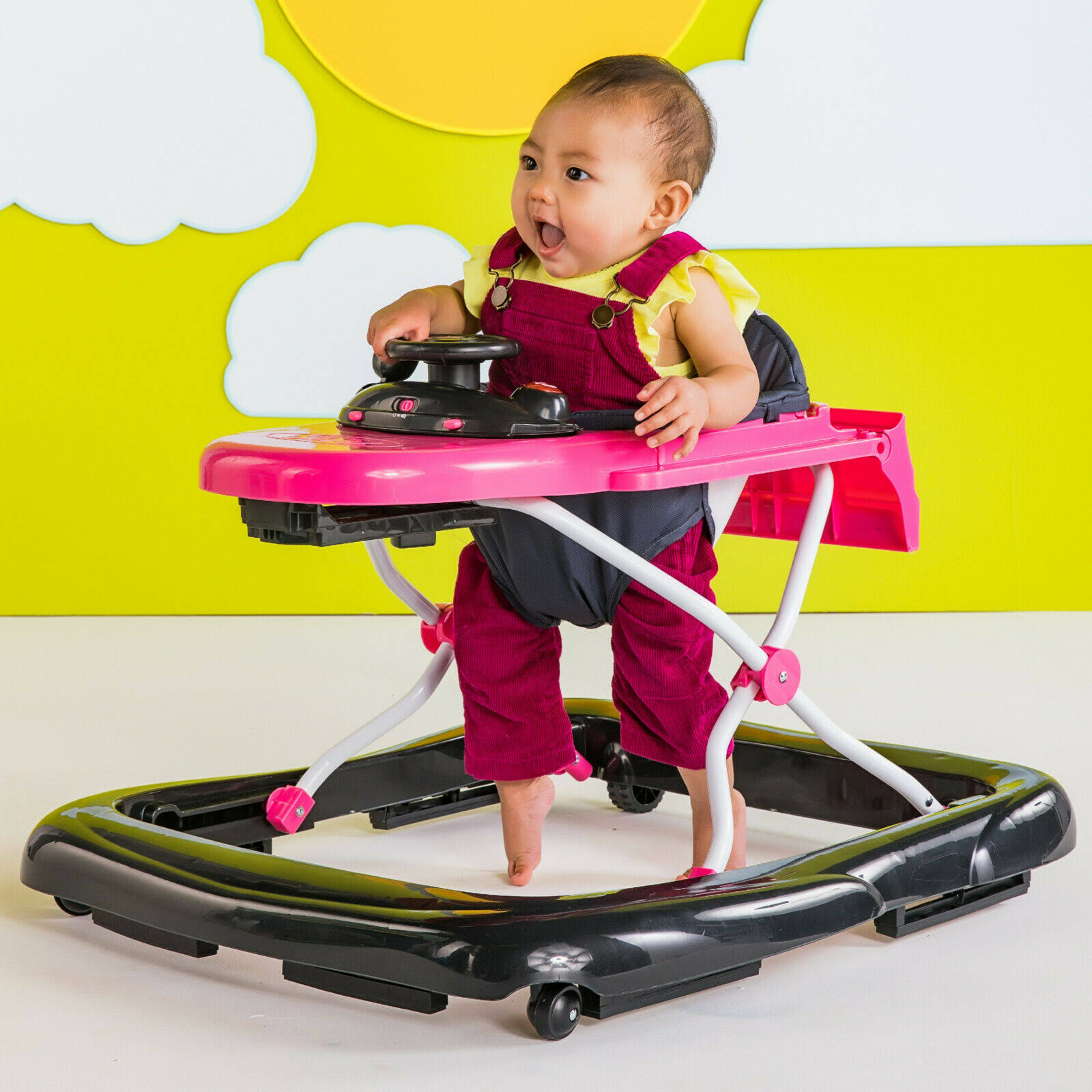 Bright Starts - Ford Mustang 3 Ways to Play Walker - Pink