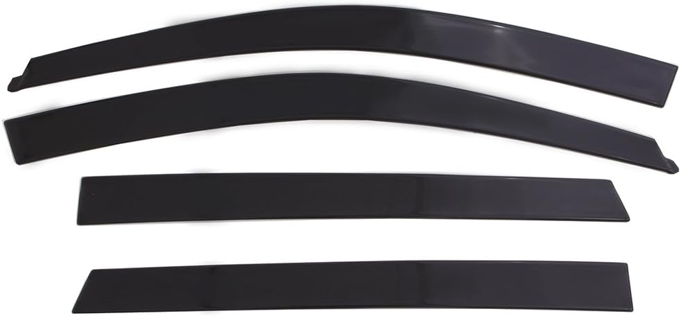 Auto Ventshade AVS 894033 Low Profile Dark Smoke Ventvisor Side Window Deflector, 4-Piece Set for 2014-2022 Silverado & Sierra 1500, 2015-2022 Silverado & Sierra 2500HD-3500HD with Crew Cab Pack of 2