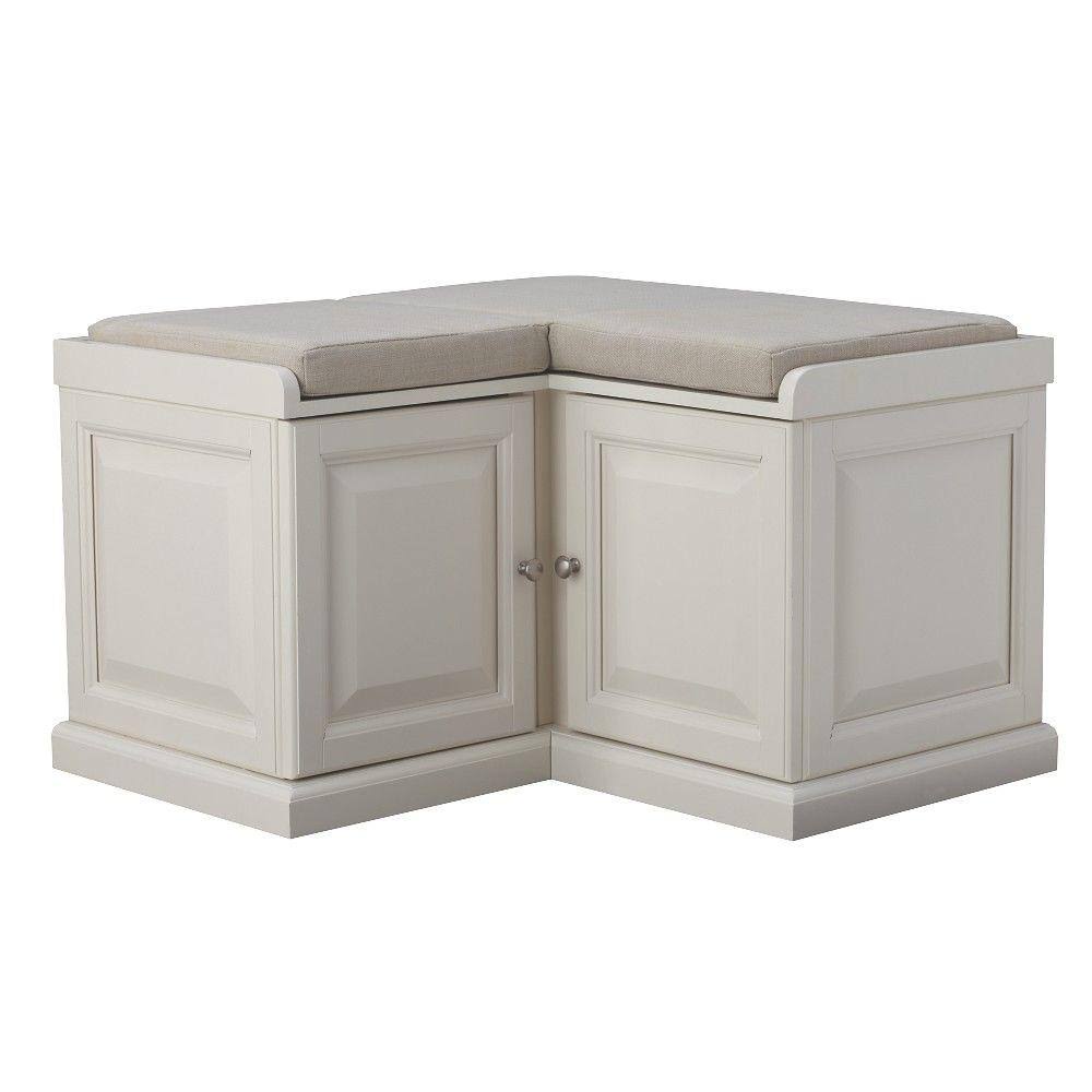 Home Decorators Collection Walker White Storage Bench