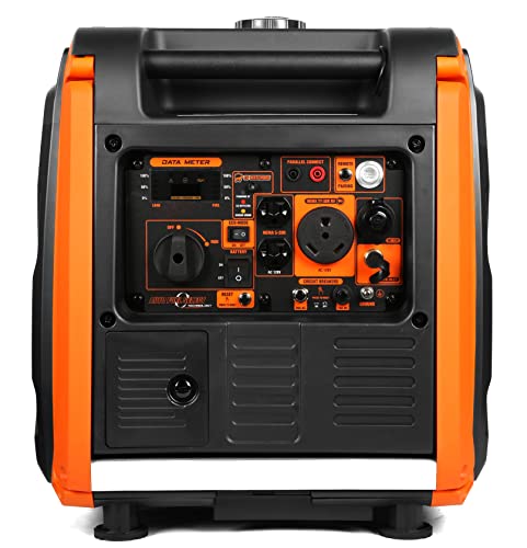 WEN Quiet 6800-Watt Dual Fuel RV-Ready Electric Start Portable Inverter Generator with Fuel Shut Off and CO Watchdog for Electric Vehicle Backup (DF680iX)