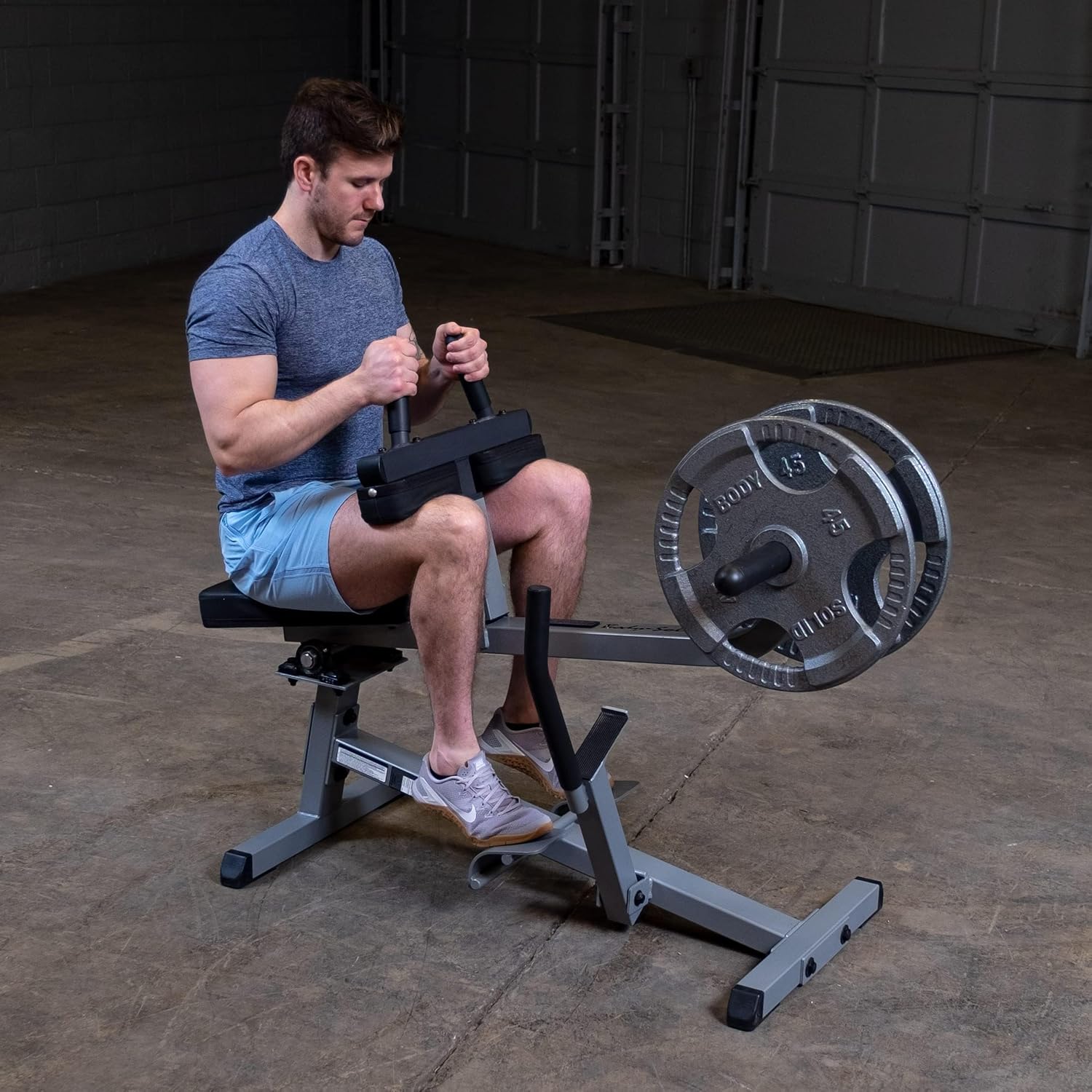 Body-Solid (GSCR349) Seated Calf Raise Exercise Machine for Strength Training, Home Gym Equipment