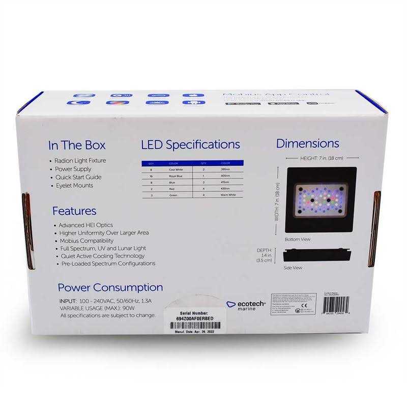 Ecotech Marine Radion XR15 G6 Pro LED Light Fixture - Pet Supplies online store