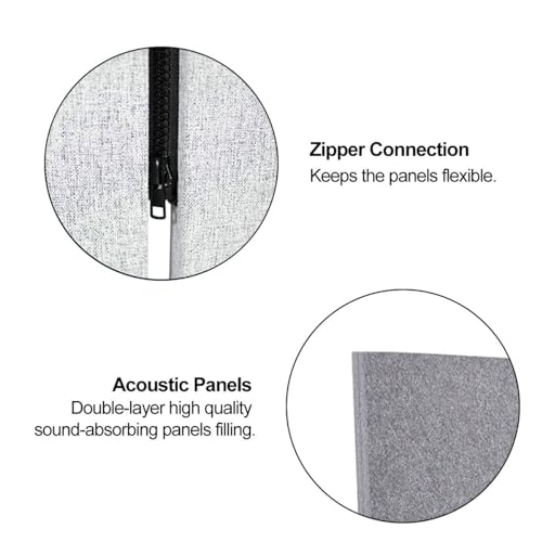 3 Panels Freestanding Acoustic Room Divider Greens Vibrant Daybreak Panorama Art Print Soundproof Privacy Screen Folding Sound Absorbing Partition Wall Divider for Office
