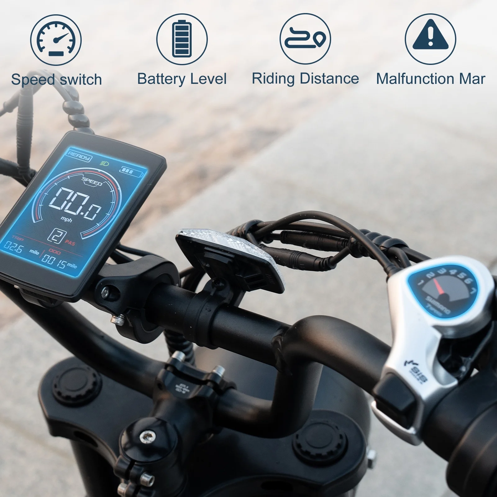 RCB 750W Electric Bike for Adults, 48V 15Ah Removable Li-Ion Battery, 20" 4.0 Fat Tire Electric Mountain Bicycle Beach Bike Snow Bike Ebike for Men&Women,Black