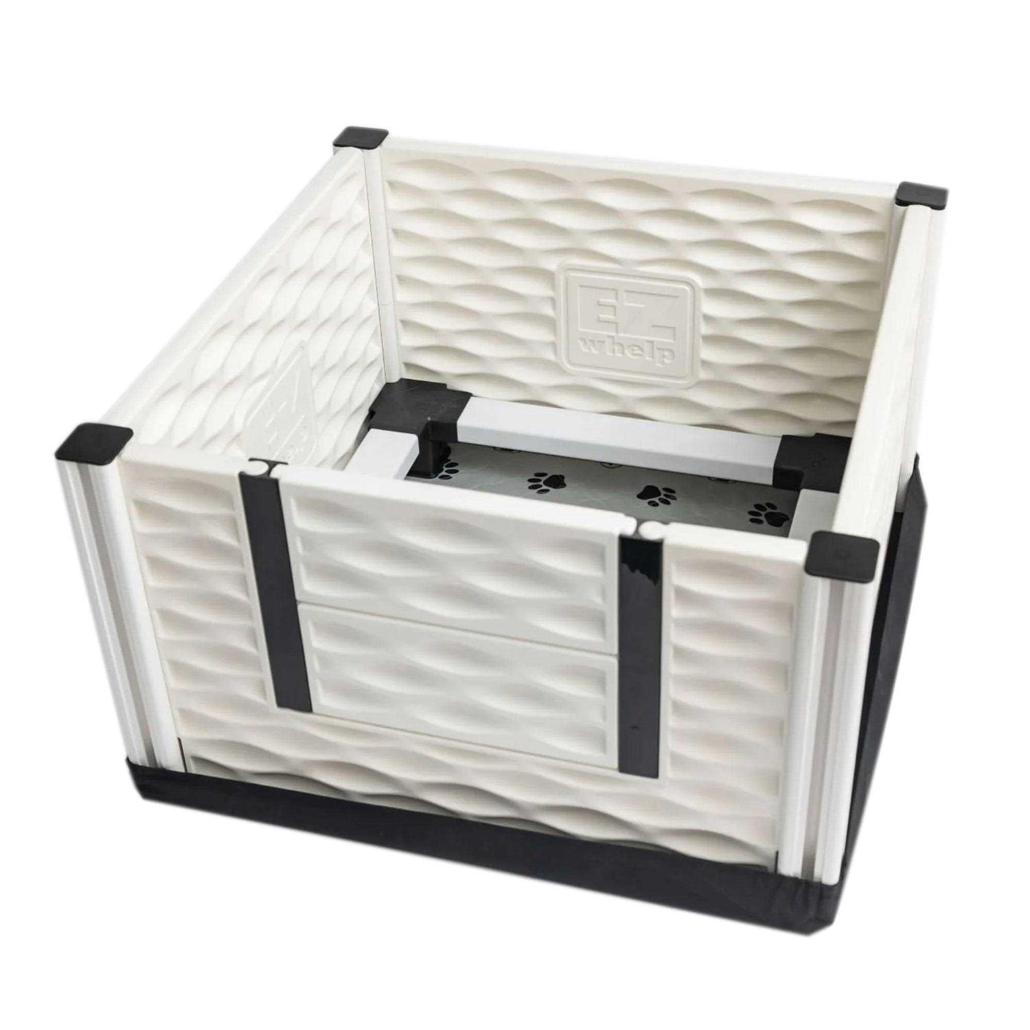 EZwhelp EZclassic Puppy Dog Whelping Box Playpen w/Rails &amp; Liner - Pet Supplies online store