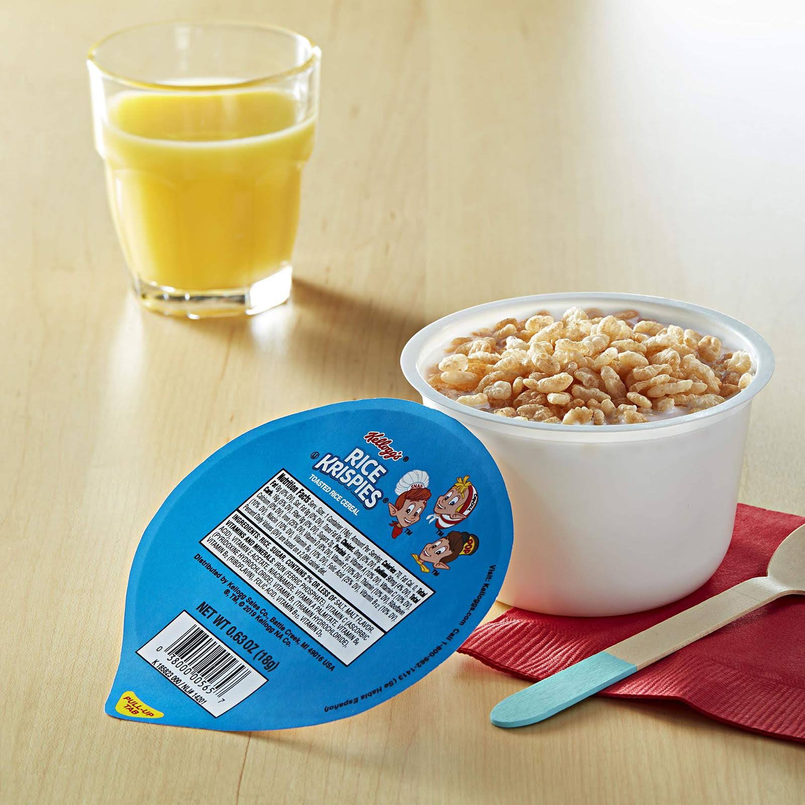 Rice Krispies Toasted Cereal, 0.63-Ounce Cups (Pack of 96)