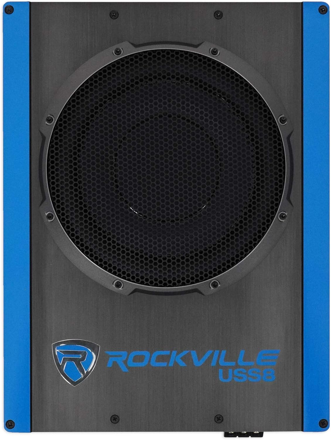 Rockville USS10 10 800w Slim Under-Seat Active Powered Car/Truck Subwoofer Sub
