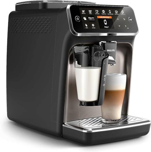 PHILIPS 4000 Series Fully Automatic Espresso Machine, LatteGo Milk Frother