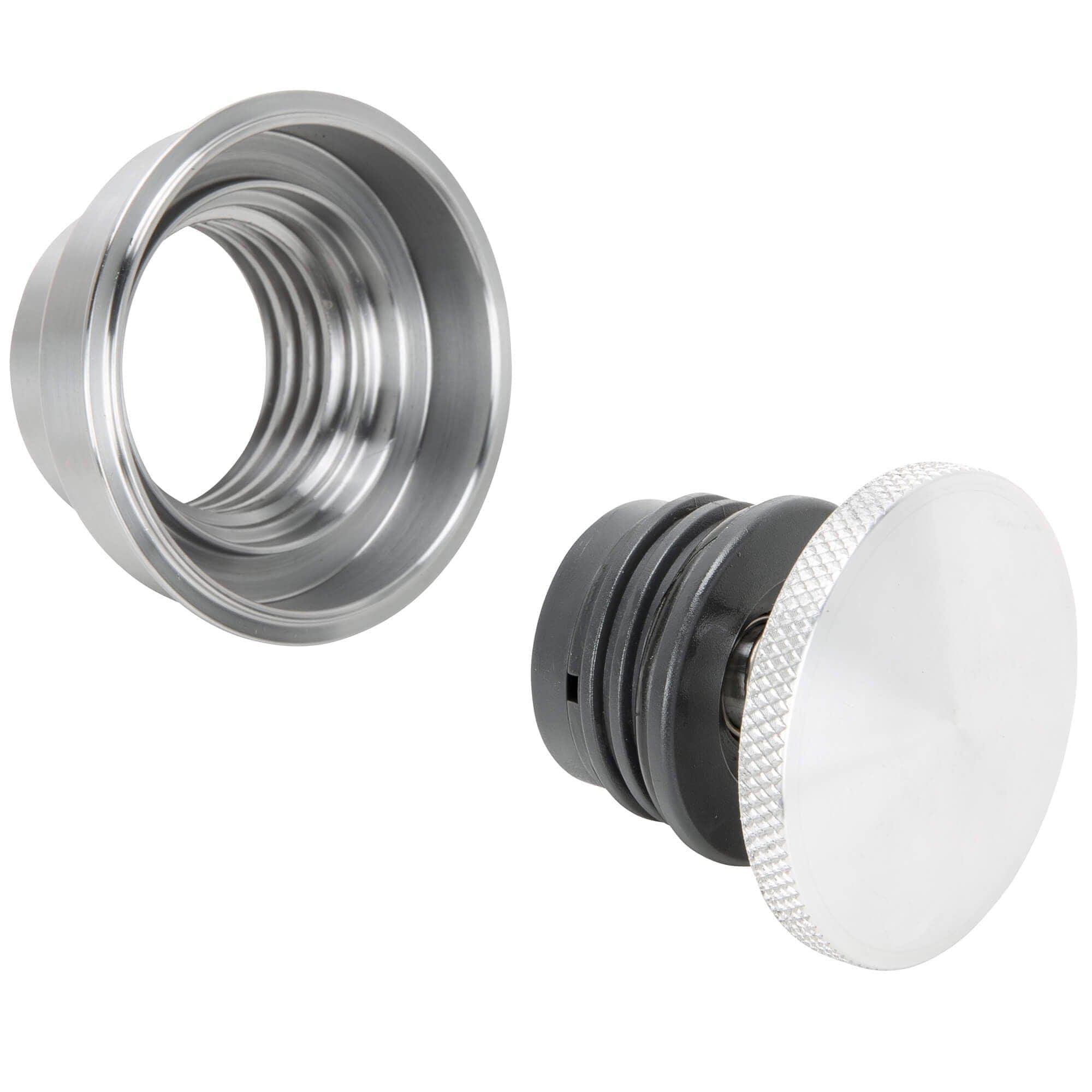 Custom Flush Mount Aluminum Pop-Up Gas Cap and Weld in Bung