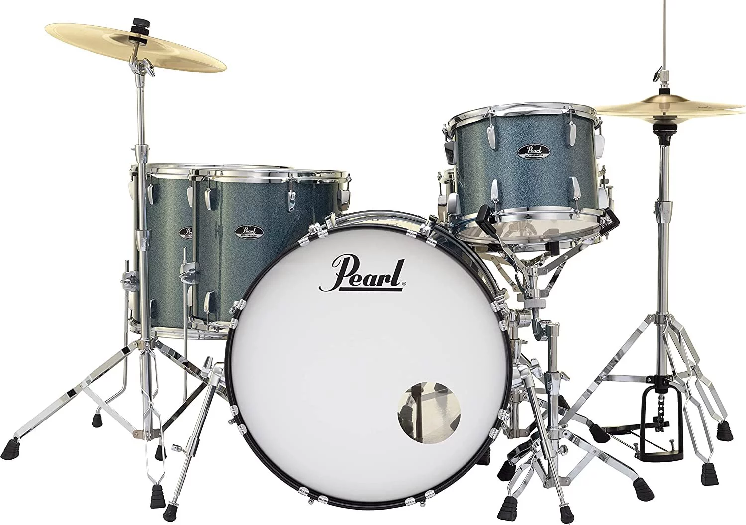 Pearl Roadshow 5 Piece Complete Rock Kit Drum Set with Hardware and Cymbals RS525WFC/C703