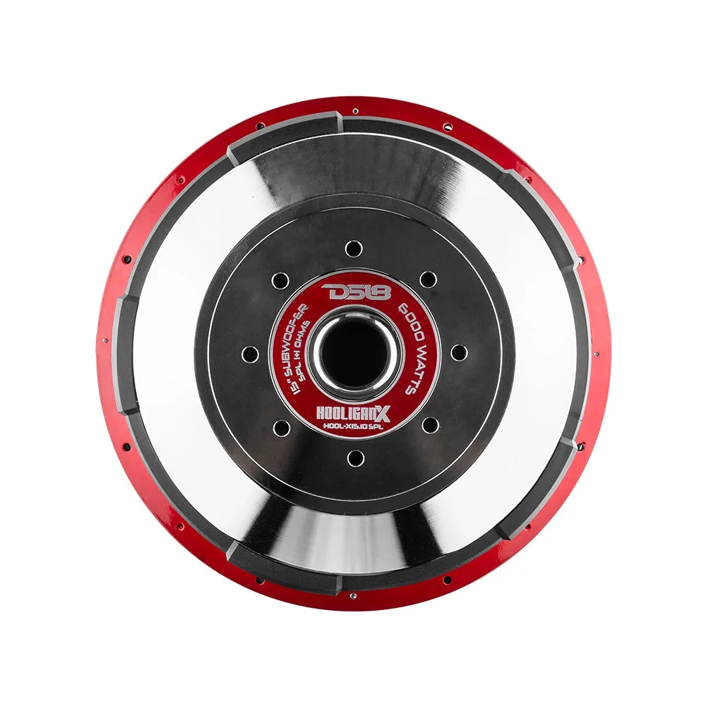 DS18 Hooligan X 15 Competition Subwoofer 6000 Watt 1 Ohm 4" DVC HOOL-X15.1DSPL