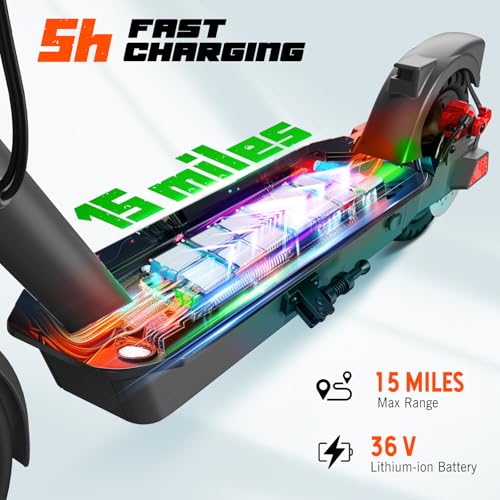SISIGAD Electric Scooter Adults 10" Tires, 600W Peak Motor, Max 22 MPH Speed, 30 Miles Long Range, Portable Folding E-Scooter for Commuting with Dual Brakes, LCD Display APP Control